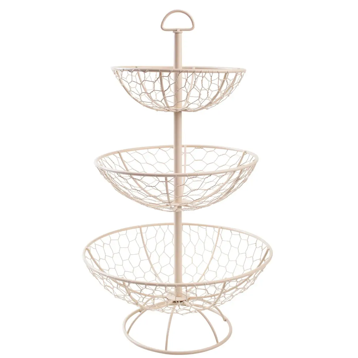 Provence cream φρουτιέρα τριώροφη - T&G