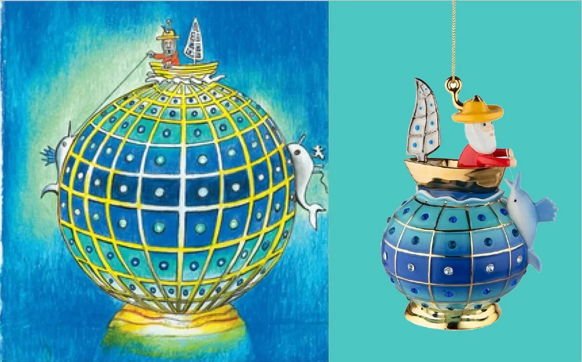 Il Vecchio e il Mare στολίδι δέντρου – ALESSI - Image 2