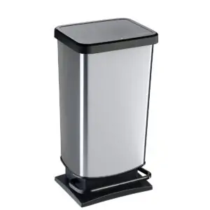 Paso silver κάδος απορριμμάτων 40lt. - Rotho