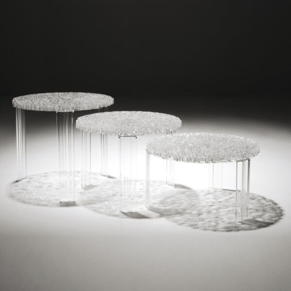 T-Table crystal τραπεζάκι 50x44cm - Kartell - Image 5