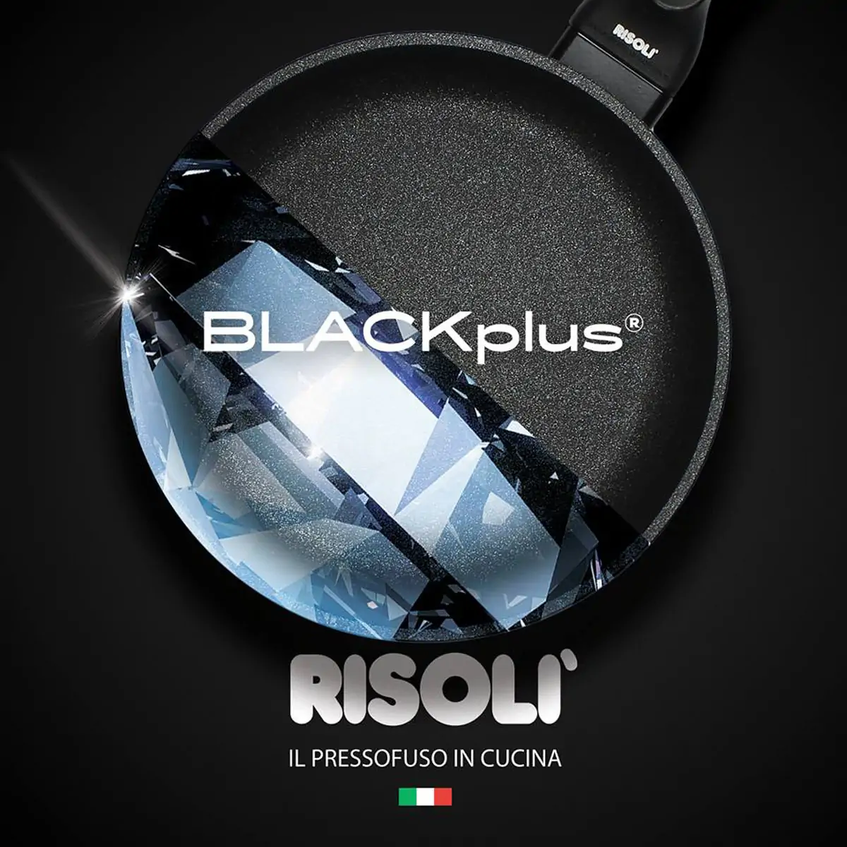 Tηγάνι αντικολλητικό 20εκ. BLACKplus - Risolì - Image 3