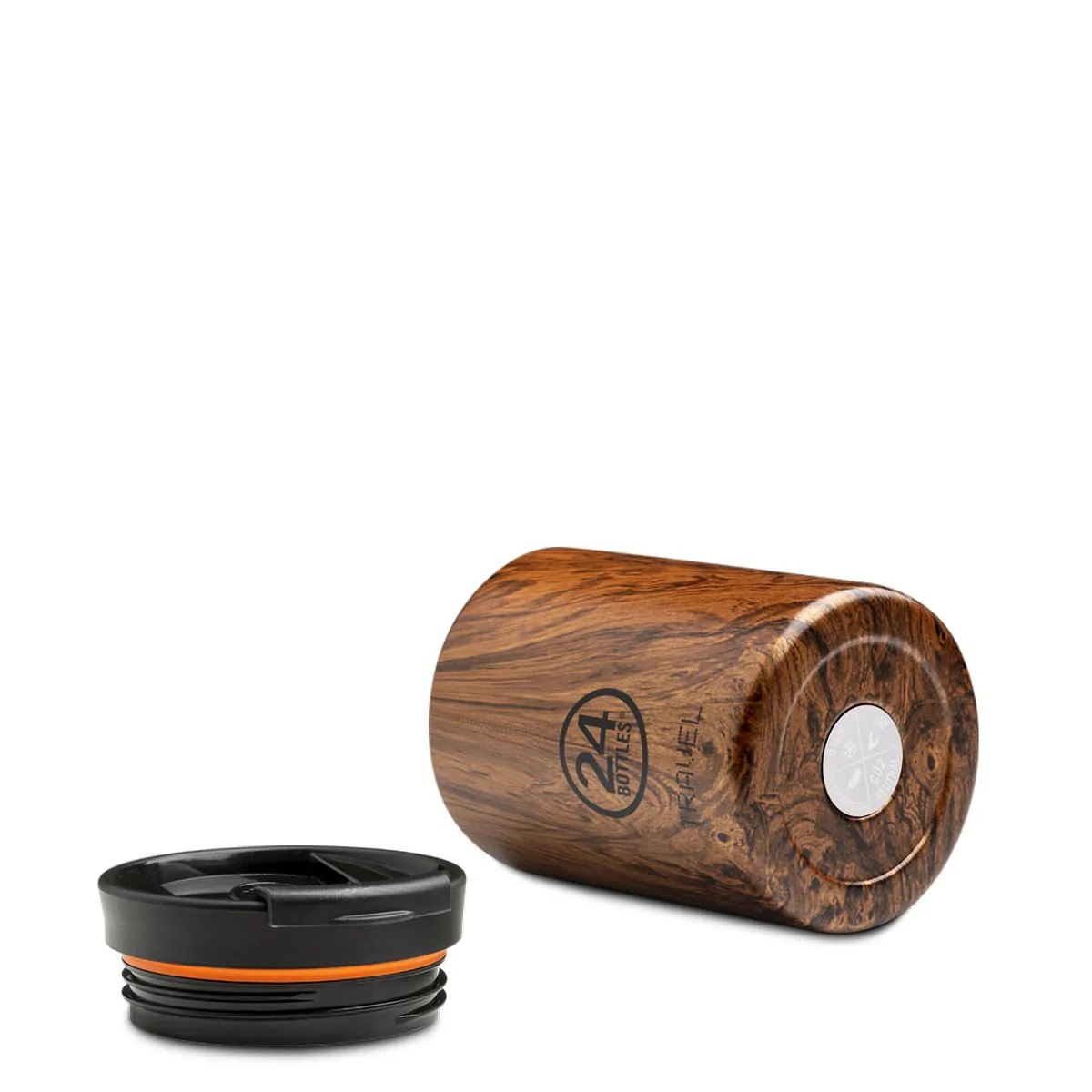Travel Tumbler Sequoia Wood ποτήρι θερμός 0,6lt. – 24Bottles - Image 2
