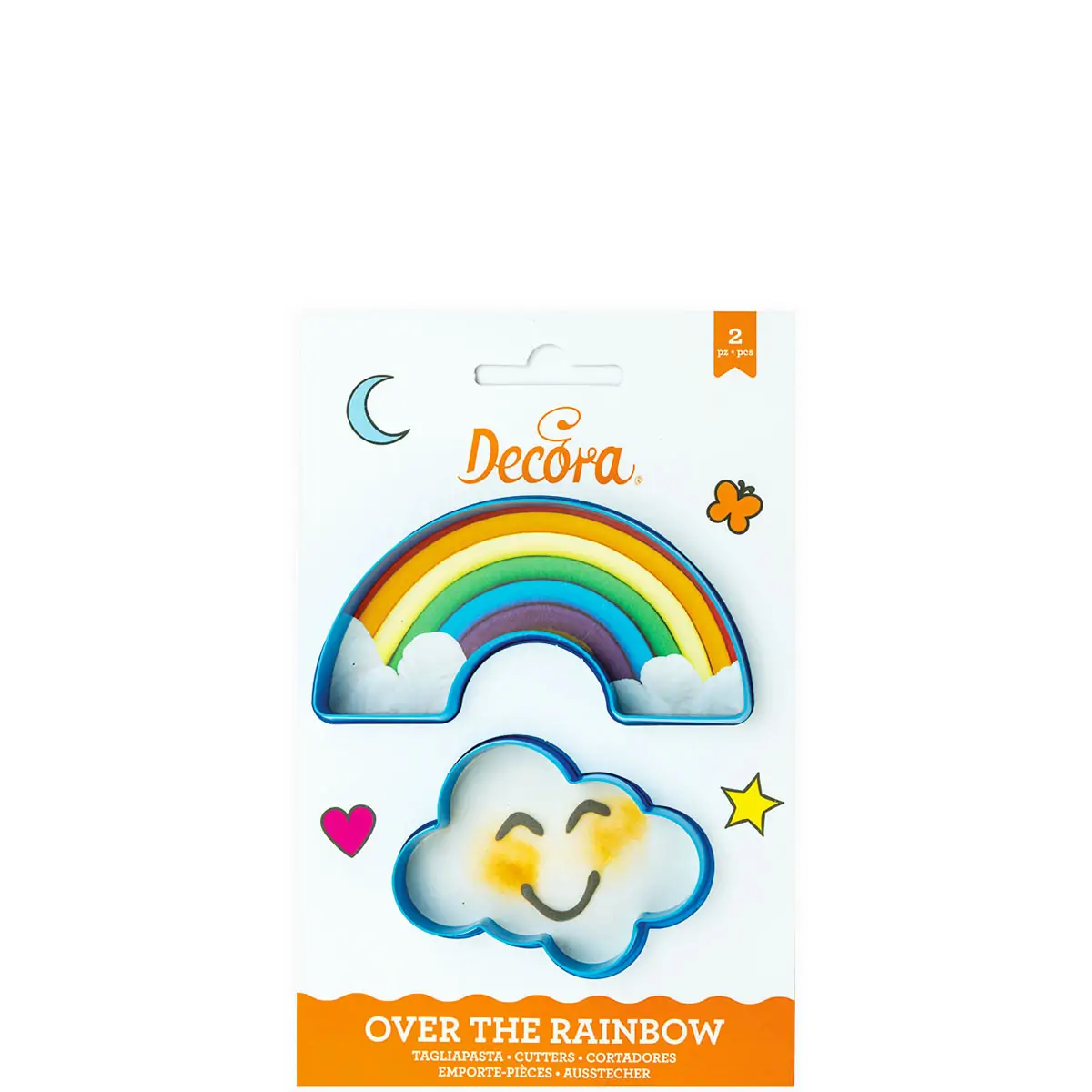 Κουπ-πατ "Rainbow & Cloud" σετ/2 - Decora