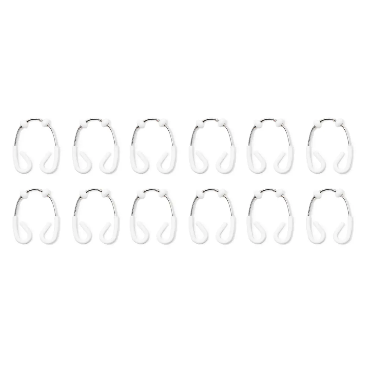 Flex κρίκοι κουρτίνας μπάνιου διπλοί σετ/12 - Umbra - Image 4