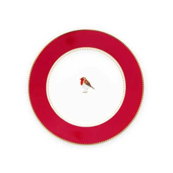 Love Birds red πιάτο 17εκ. - PIP STUDIO
