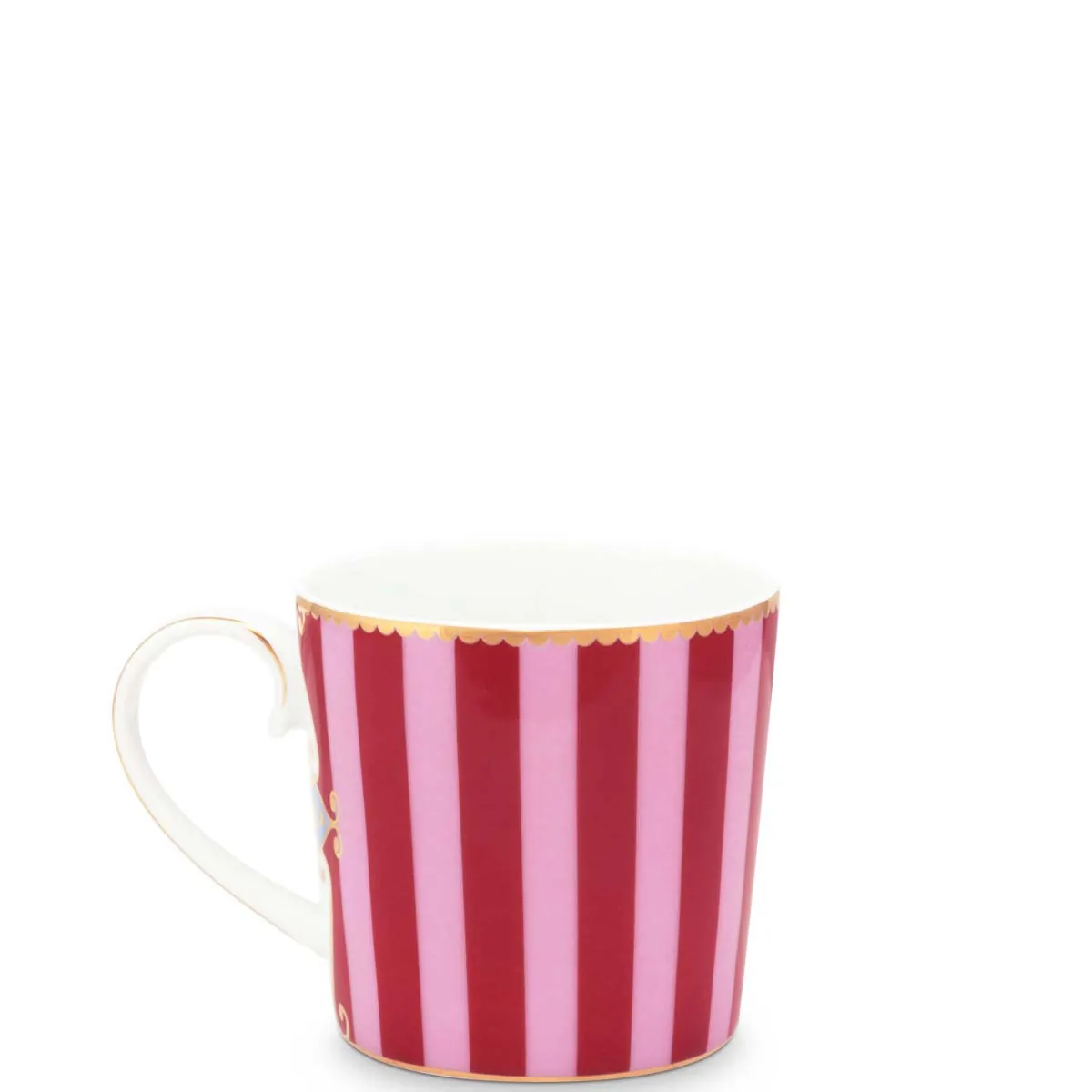 Love Birds red-pink stripes κούπα - PIP STUDIO - Image 2