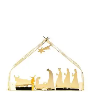 Bark Crib gold φάτνη μεταλλική - Alessi