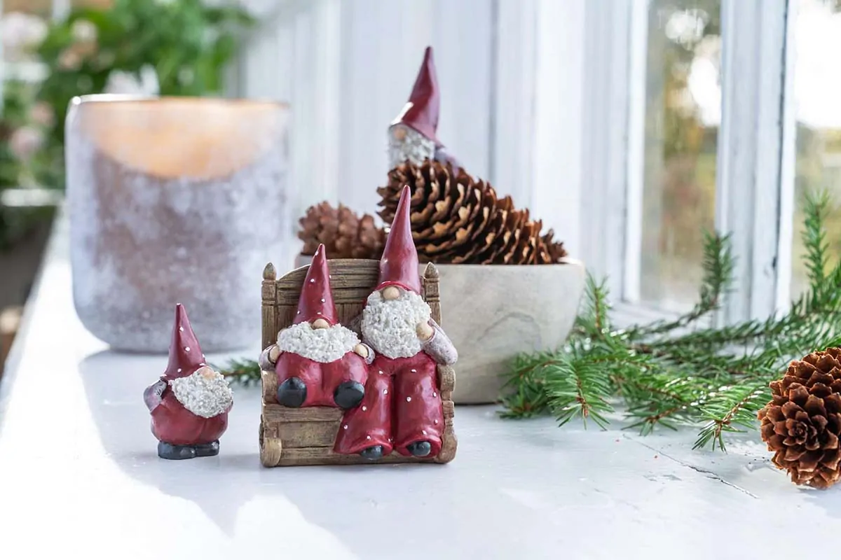 Santa Elmer & Max Rocking Chair διακοσμητικές φιγούρες 9,1cm. - Nääsgränsgården - Image 2