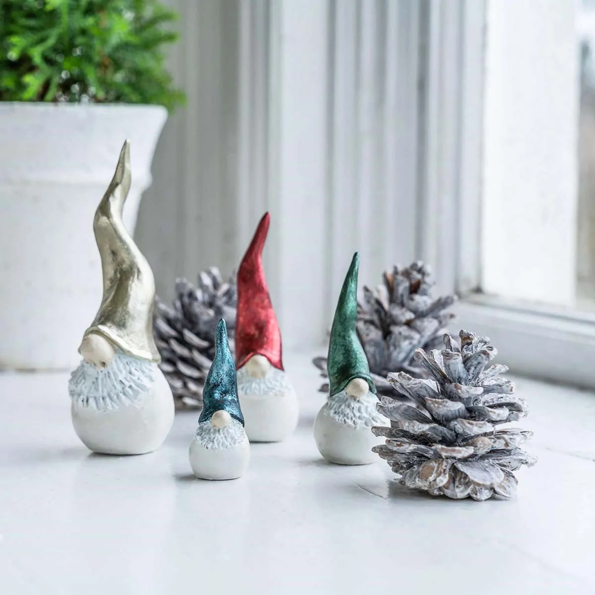 Διακoσμητικές φιγούρες Santa High Hat σετ/4 - Nääsgränsgården - Image 2