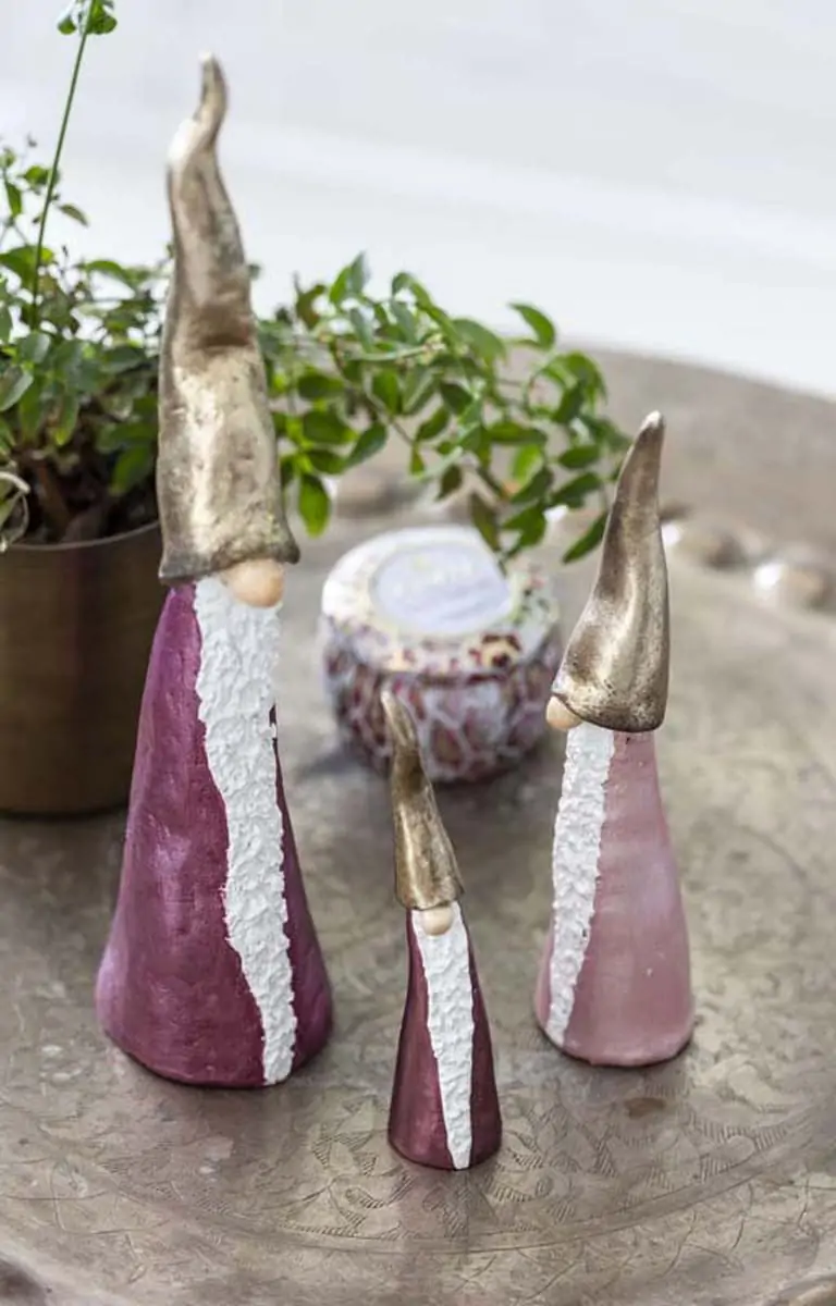 Διακοσμητικές φιγούρες Santa Tomten pink σετ/2 15εκ. - Nääsgränsgården - Image 4