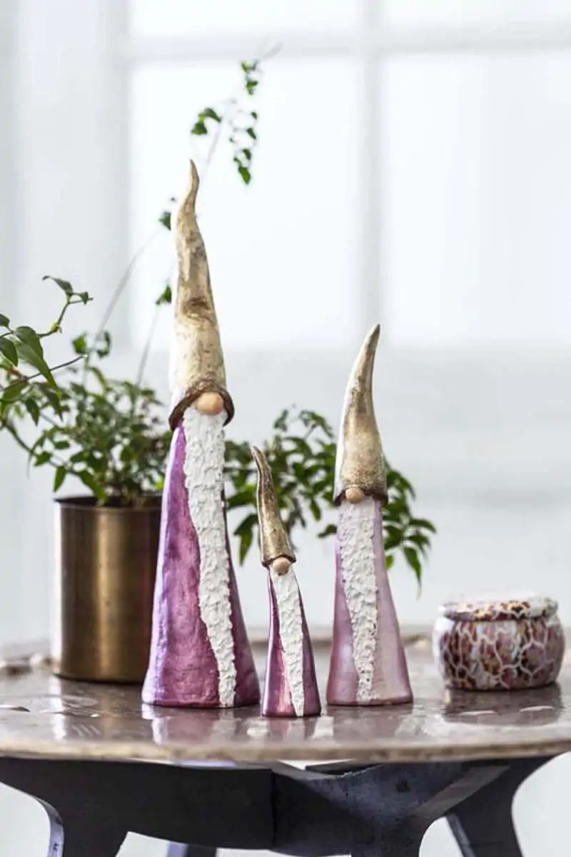 Διακοσμητικές φιγούρες Santa Tomten pink σετ/2 15εκ. - Nääsgränsgården - Image 6