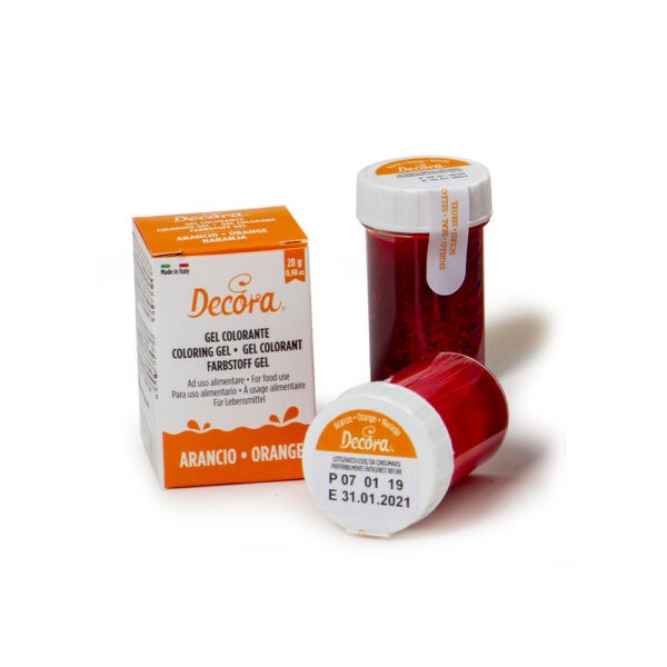 Χρώμα ζαχ/κής Gel Orange 28gr - Decora