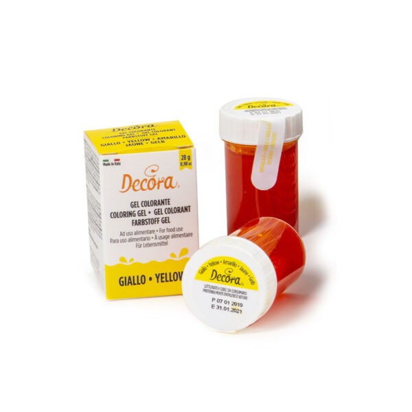 Χρώμα ζαχ/κής Gel Yellow 28gr - Decora