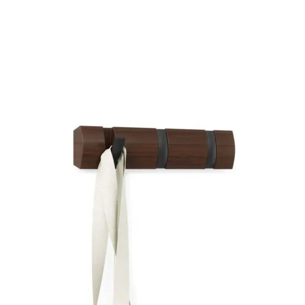 Flip 3 walnut κρεμάστρα τοίχου - UMBRA - Image 4