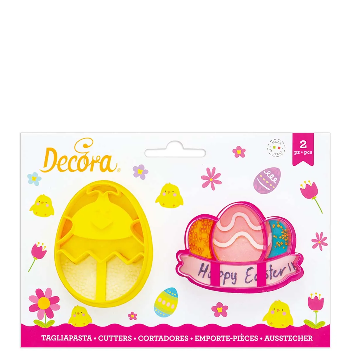 Κουπ-πατ πασχαλινά "Chick & Egg" σετ/2 - Decora