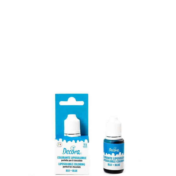Λιποδιαλυτό χρώμα ζαχ/κής Blue 15gr - Decora