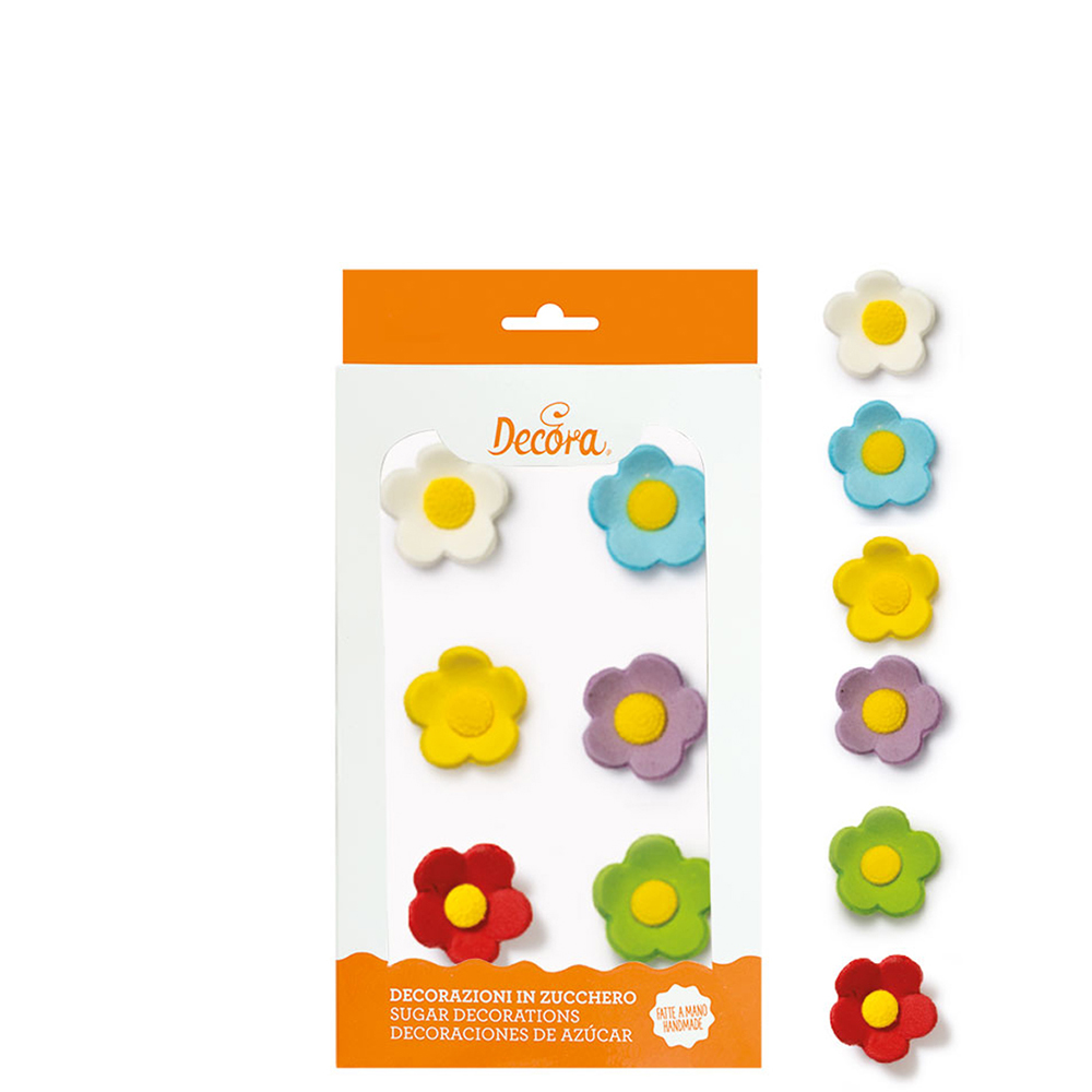 Ζαχαρωτά “Big Flowers” 6τεμ. – Decora