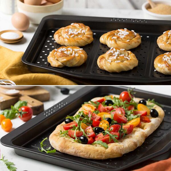 Ταψί αντικολλητικό "Crisp&Fry" Bake&Cook 41cm. x 31,5cm. - Decora - Image 4