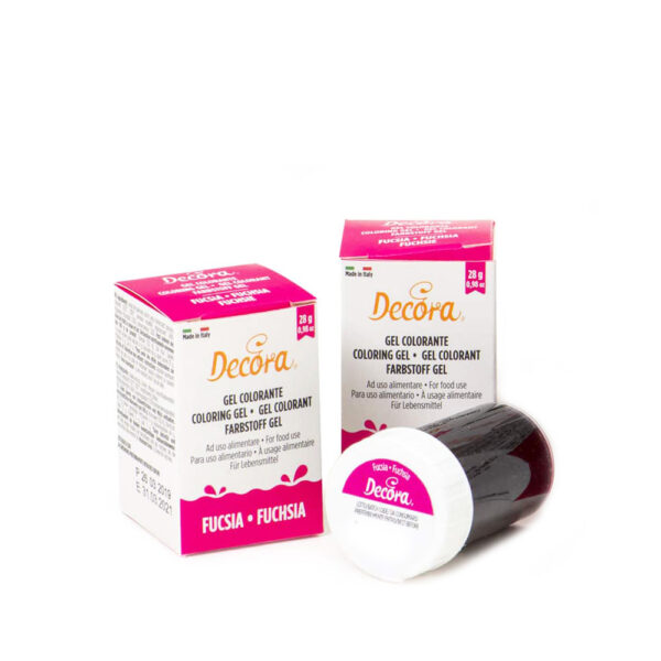 Χρώμα ζαχ/κής Gel Fuchsia 28gr - Decora