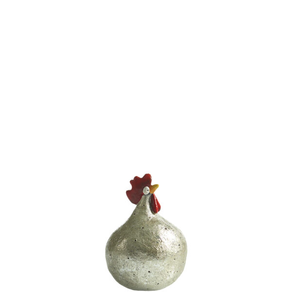 Διακοσμητικό κοτοπουλάκι "Hen" silver 9,6εκ. - Nääsgränsgården