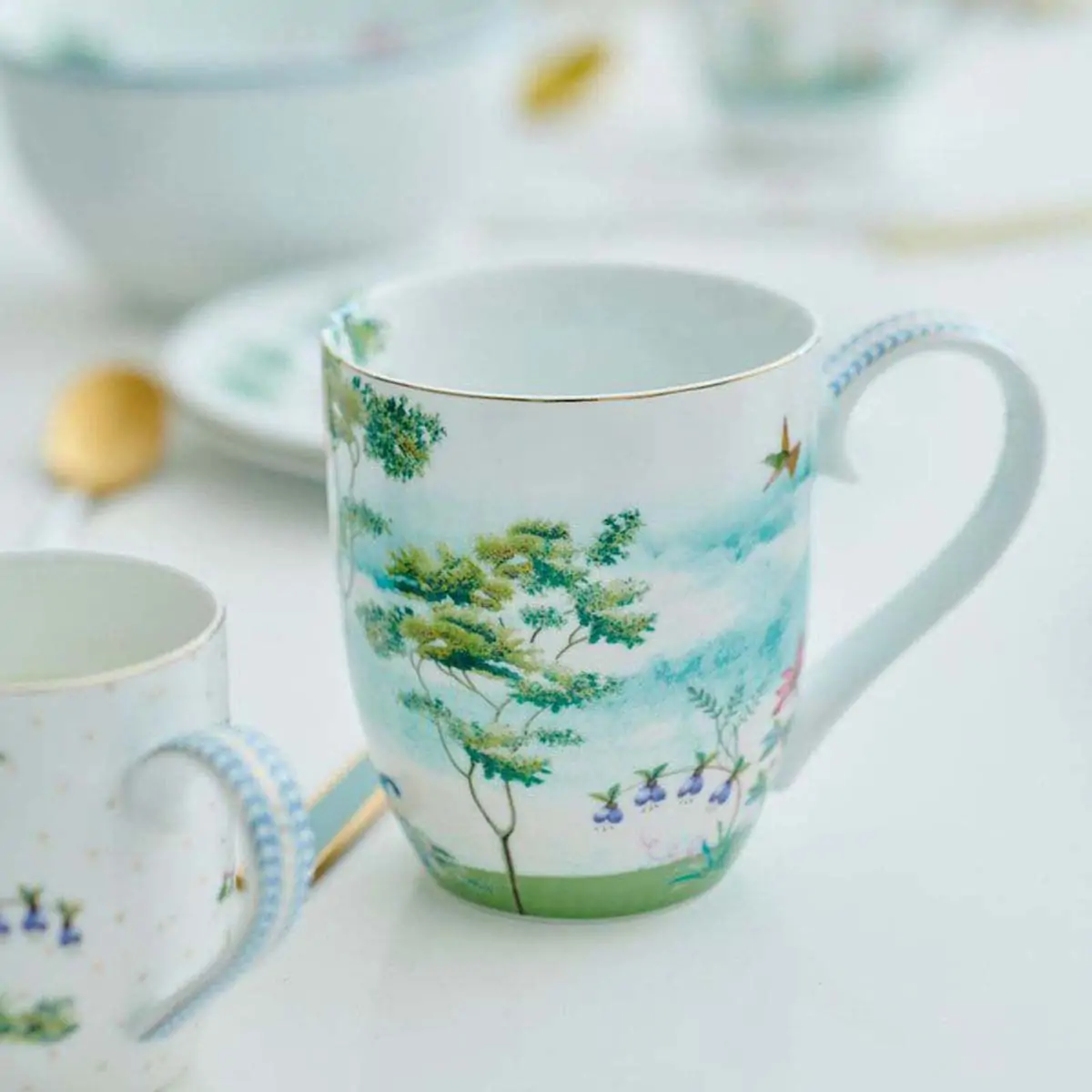 Jolie Heron green κούπα XL 450ml. σετ/2 - Pip Studio - Image 4