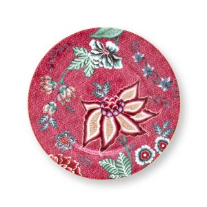 Flower Festival dark pink πιάτο 17cm. – Pip Studio
