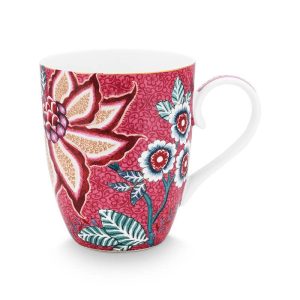 Flower Festival dark pink κούπα 350ml. – Pip Studio