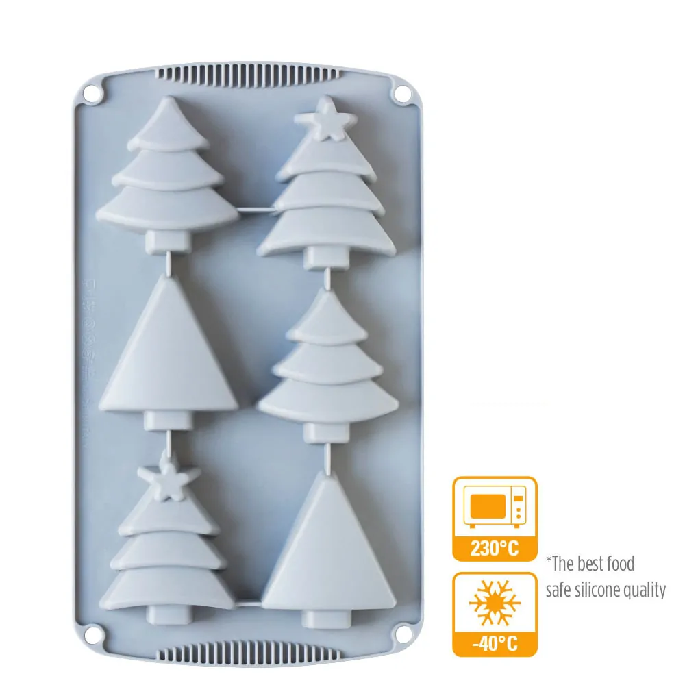Φόρμα σιλικόνης "Christmas Trees" - Decora - Image 2
