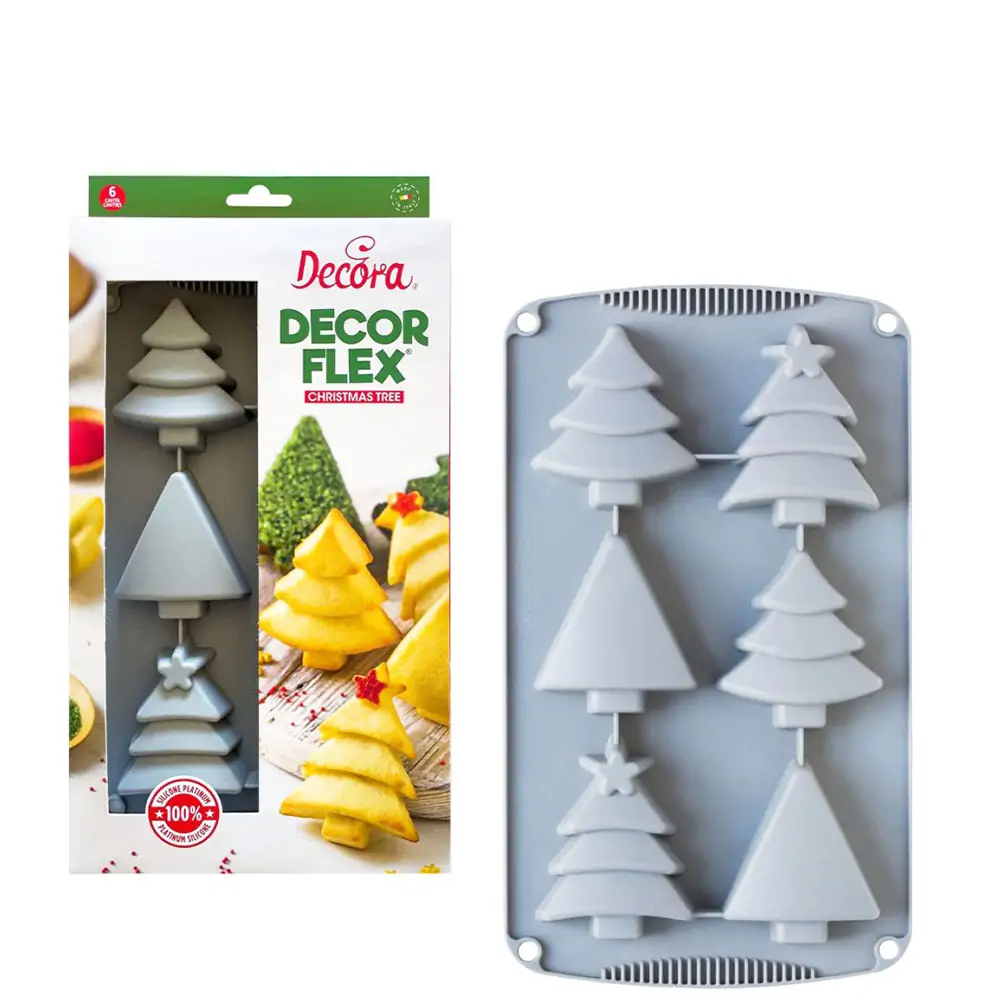 Φόρμα σιλικόνης "Christmas Trees" - Decora