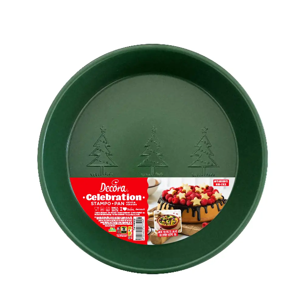 Ταψί αντικολλητικό Celebration green 24cm. x 5cm. - Decora