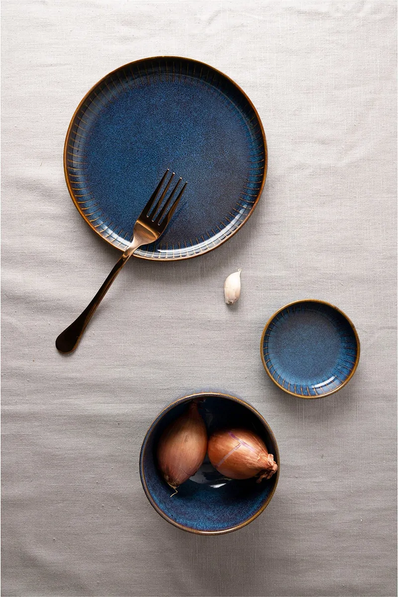 Sapphire blue πιάτο 18,5εκ. - Dutch Rose - Image 8