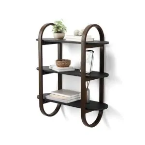 Bellwood black ραφιέρα επιτοίχια 3 επιπέδων - Umbra