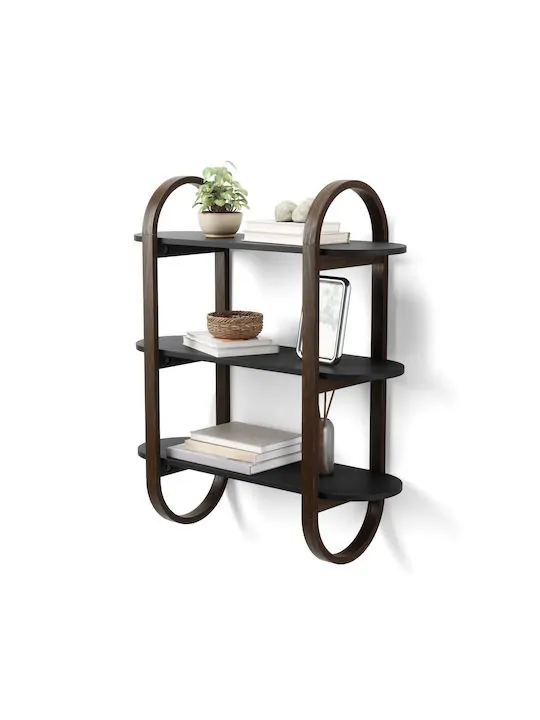 Bellwood black ραφιέρα επιτοίχια 3 επιπέδων - Umbra