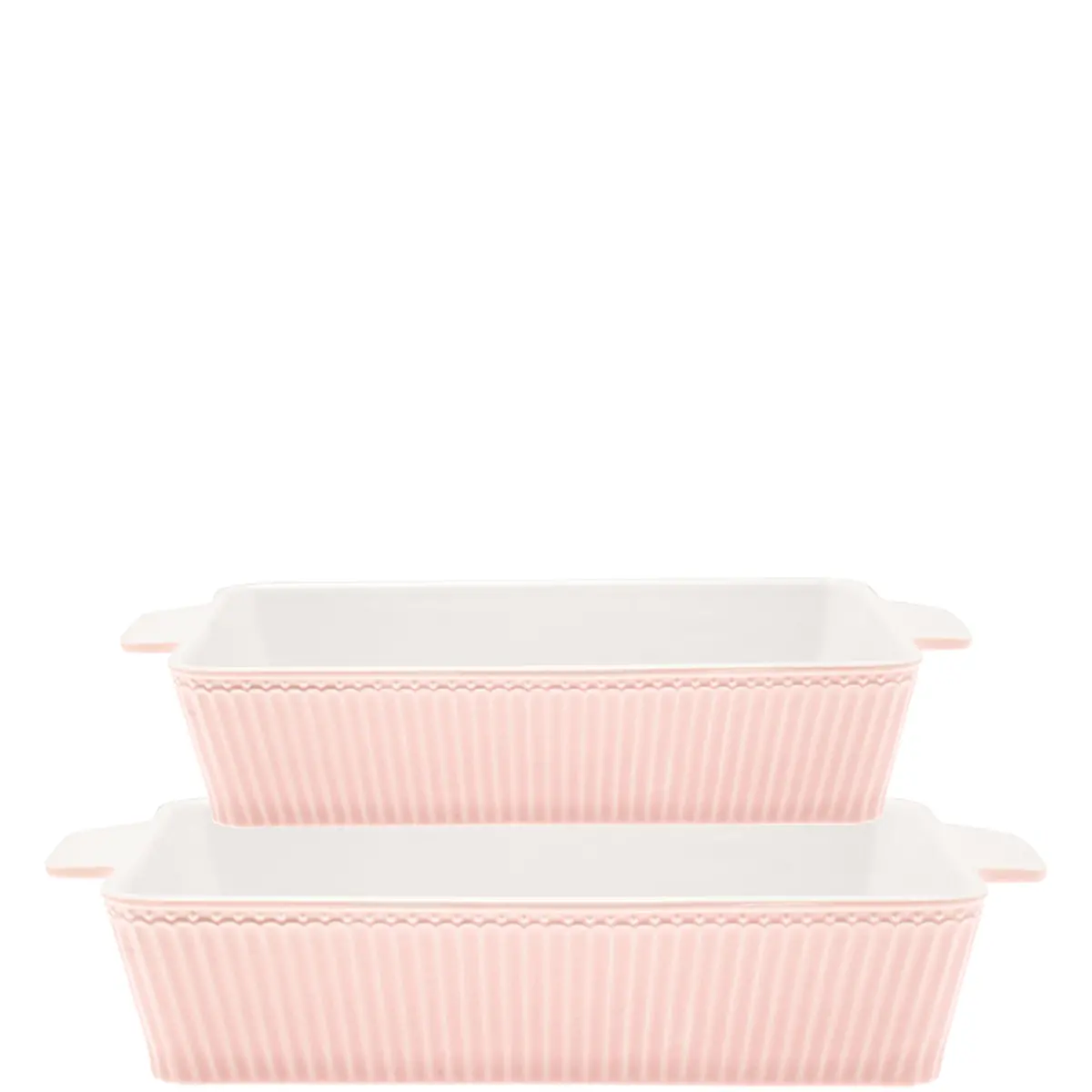 Πυρίμαχα ταψιά Alice ροζ σετ/2 - Greengate