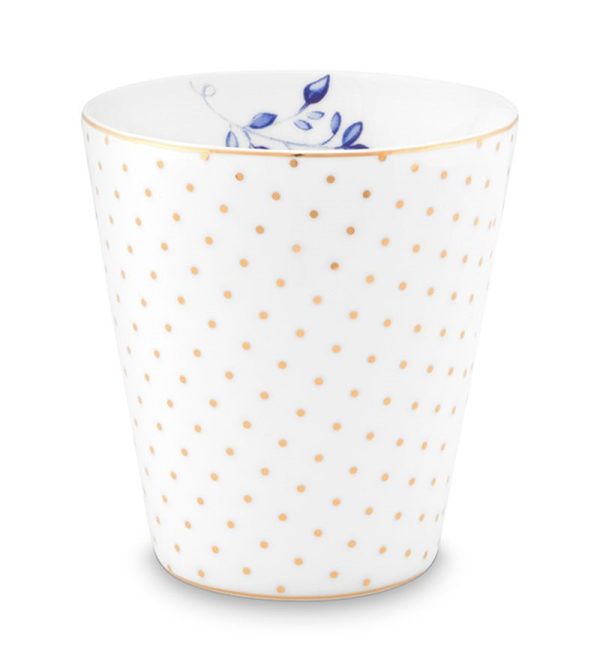 Royal Dots λευκή κούπα χωρίς λαβή - Pip Studio