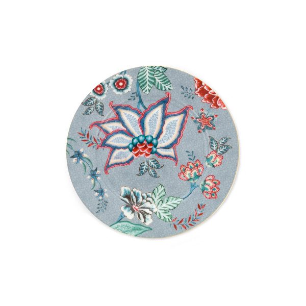 Flower Festival Scallop red-blue πιάτο 17cm. - Pip Studio