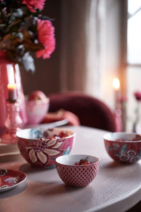 Flower Festival Scallop dark pink μπωλ 9,5εκ. – Pip Studio - Image 2