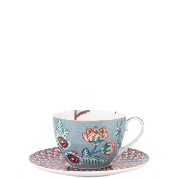 Flower Festival blue φλυτζάνι cappuccino 280ml. - Pip Studio