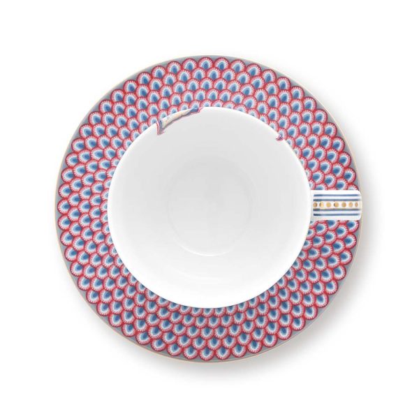 Flower Festival blue φλυτζάνι cappuccino 280ml. - Pip Studio - Image 3
