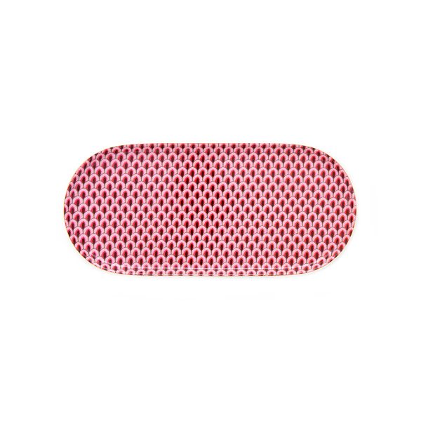 Flower Festival dark pink οβάλ πιατέλα – Pip Studio