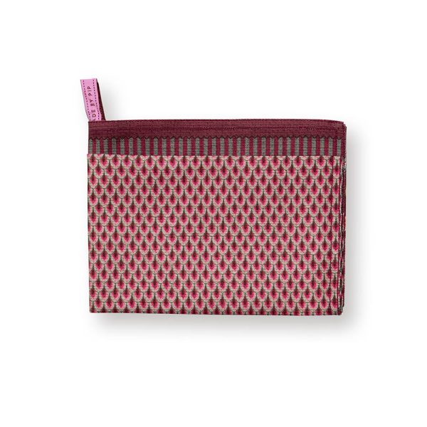 Flower Festival scallop dark pink πετσέτα κουζίνας – Pip Studio - Image 2