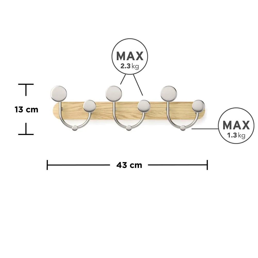 Melody κρεμάστρα τοίχου 9 θέσεων - Umbra - Image 5