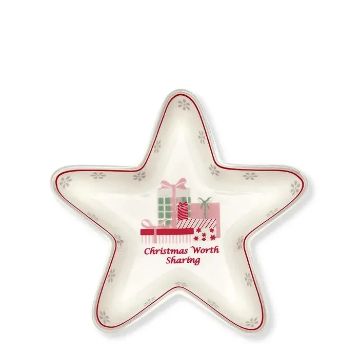 Πιατάκι πορσελάνης αστέρι “Abella" λευκό 15εκ. - Greengate