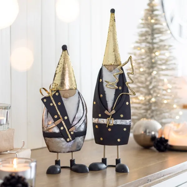 Διακοσμητικός Άγιος Βασίλης με δώρο 30εκ - Baden - Image 2