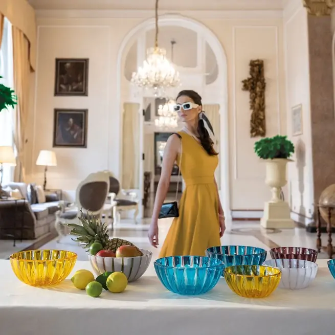 Ποτήρι από οργανικό πλαστικό Dolce Vita λευκό περλέ σετ/4 470ml. - Guzzini - Image 3