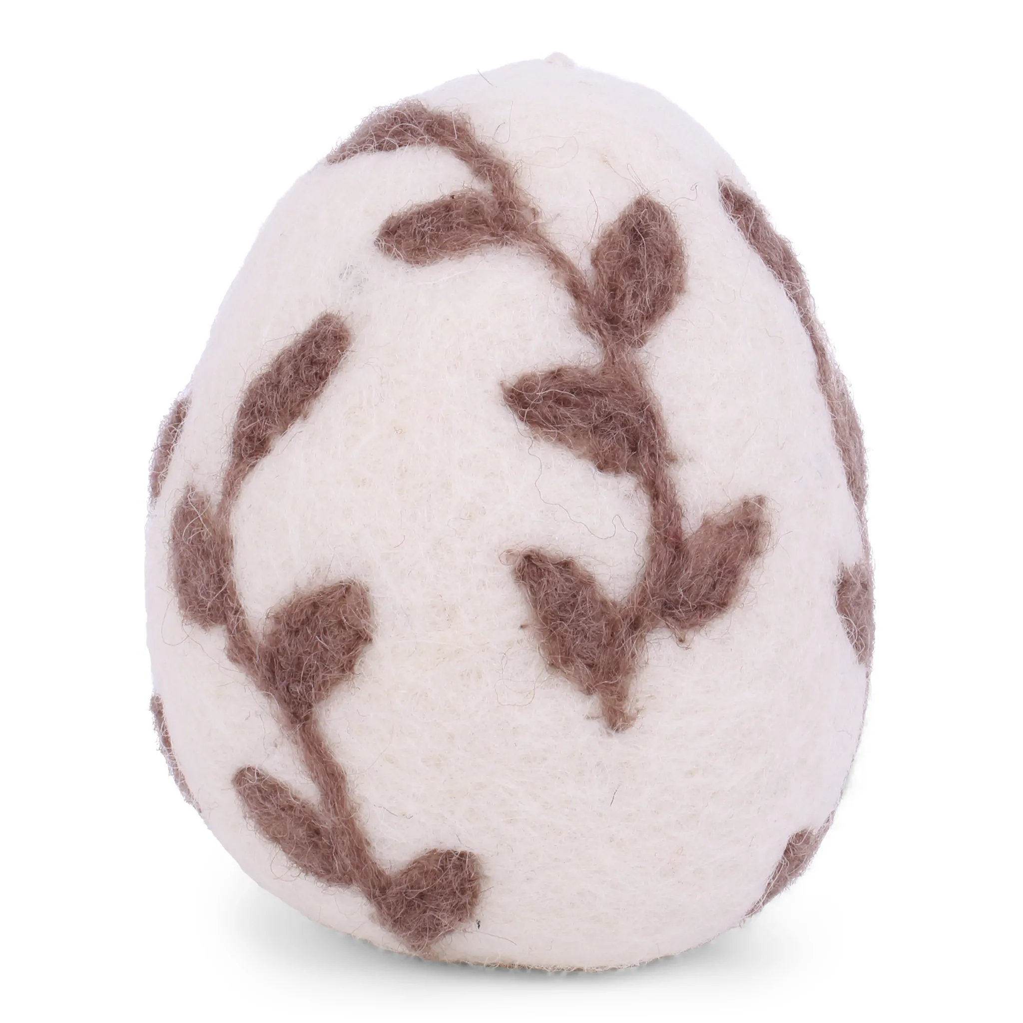 Διακοσμητικό αυγό με φύλλα ροζ 9cm. – Gry & Sif