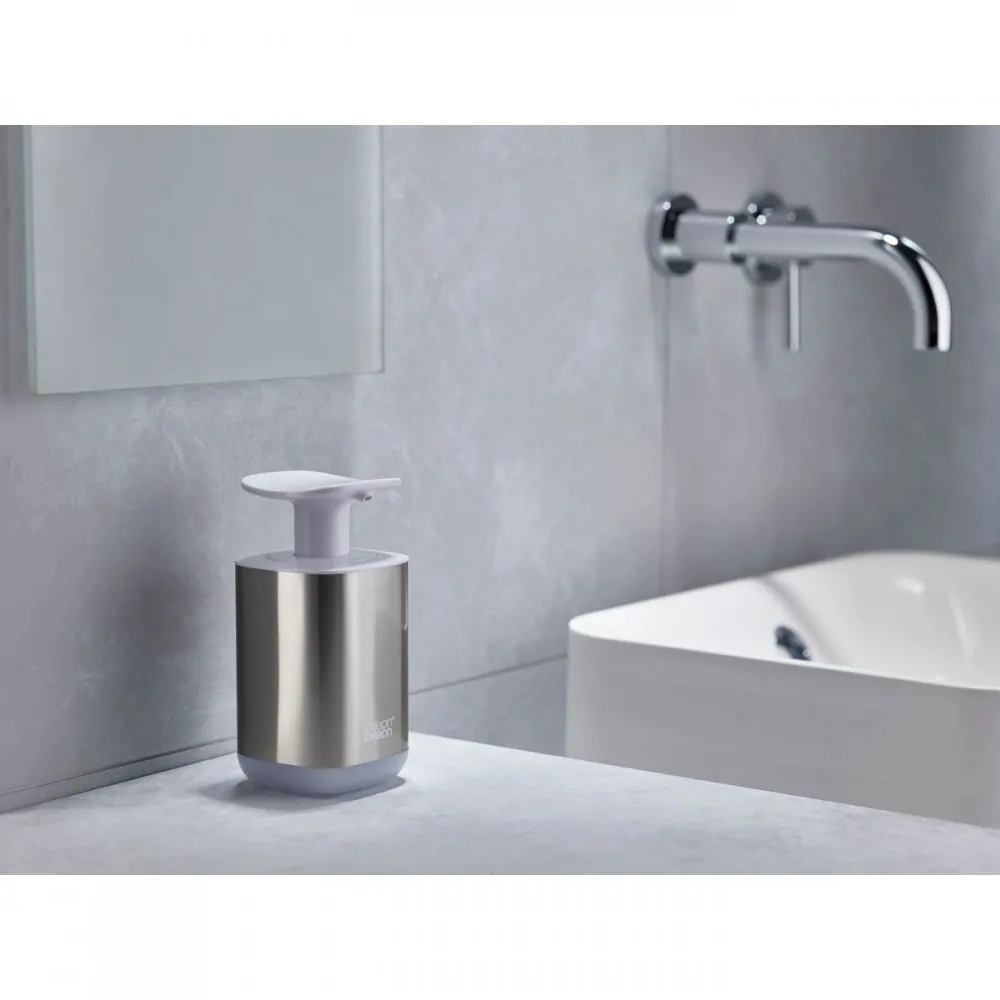 Ντισπένσερ Presto υγρού σαπουνιού ανοξείδωτο/λευκό - Joseph Joseph - Image 3