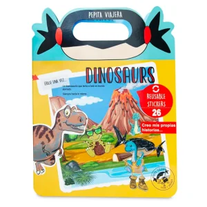 Βιβλίο Dinosaurs 3D με αυτοκόλλητα – Pepita Viajera