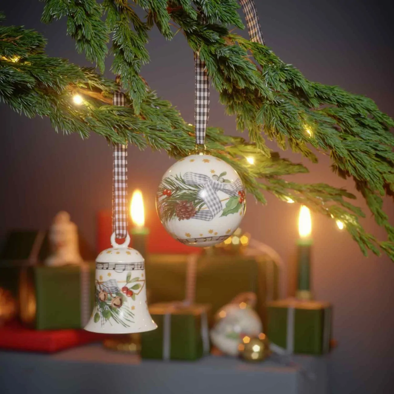 German Christmas Carols καμπάνα πορσελάνης 7εκ. - Hutschenreuther - Image 2