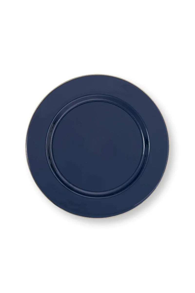 Δίσκος μεταλλικός Dark Blue 32εκ. - Pip Studio